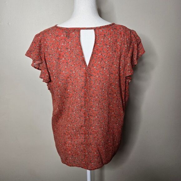 Banana Republic Floral Blouse Large - Picture 5 of 6